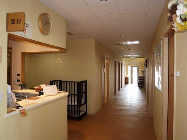岡山県倉敷市のたんぽぽ助産院の受付