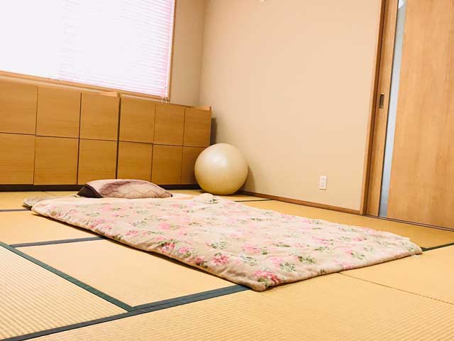 岡山県倉敷市のたんぽぽ助産院の分娩室